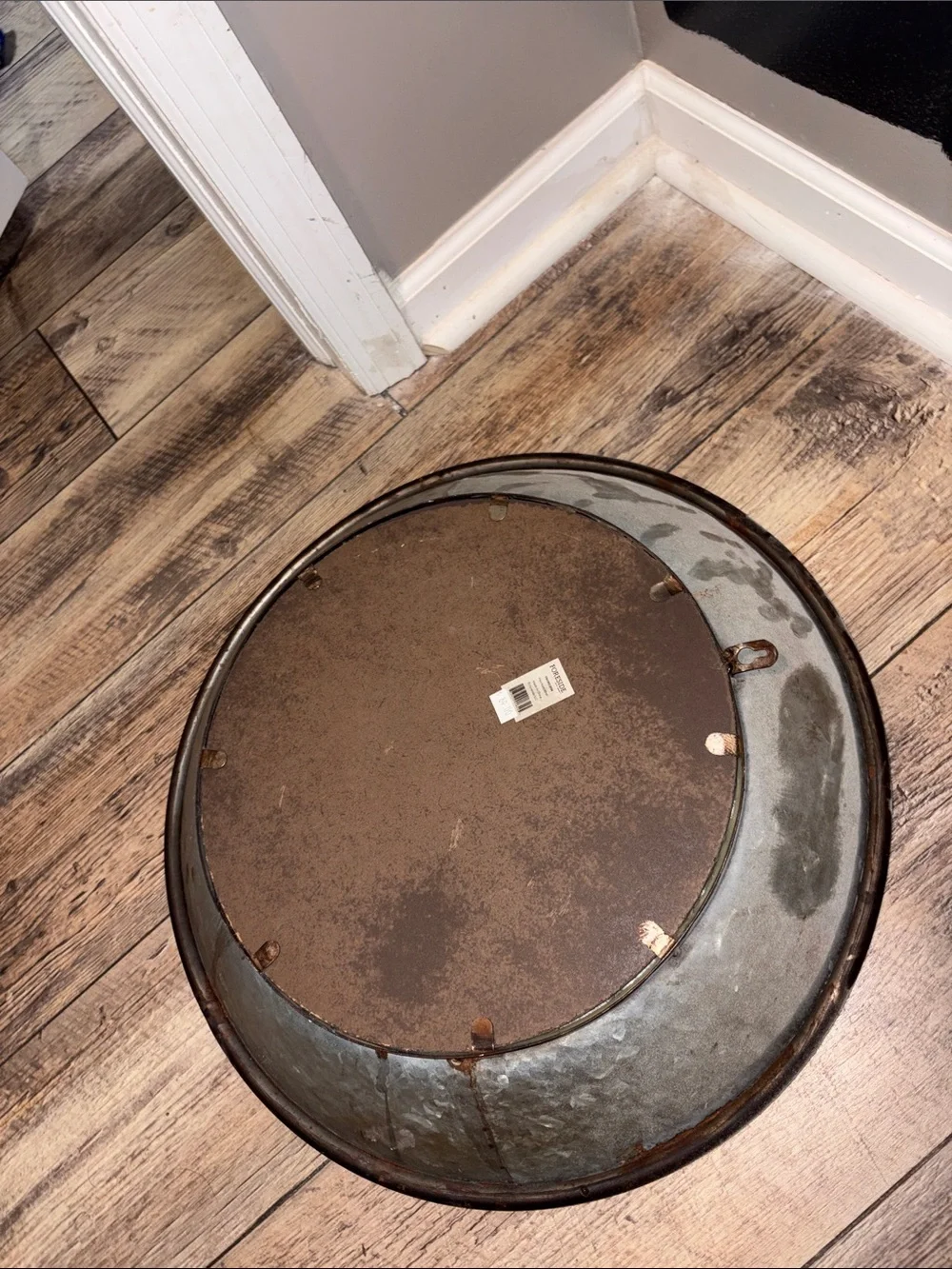 NWT Foreside Home & Garden Round Metal Wall Mirror